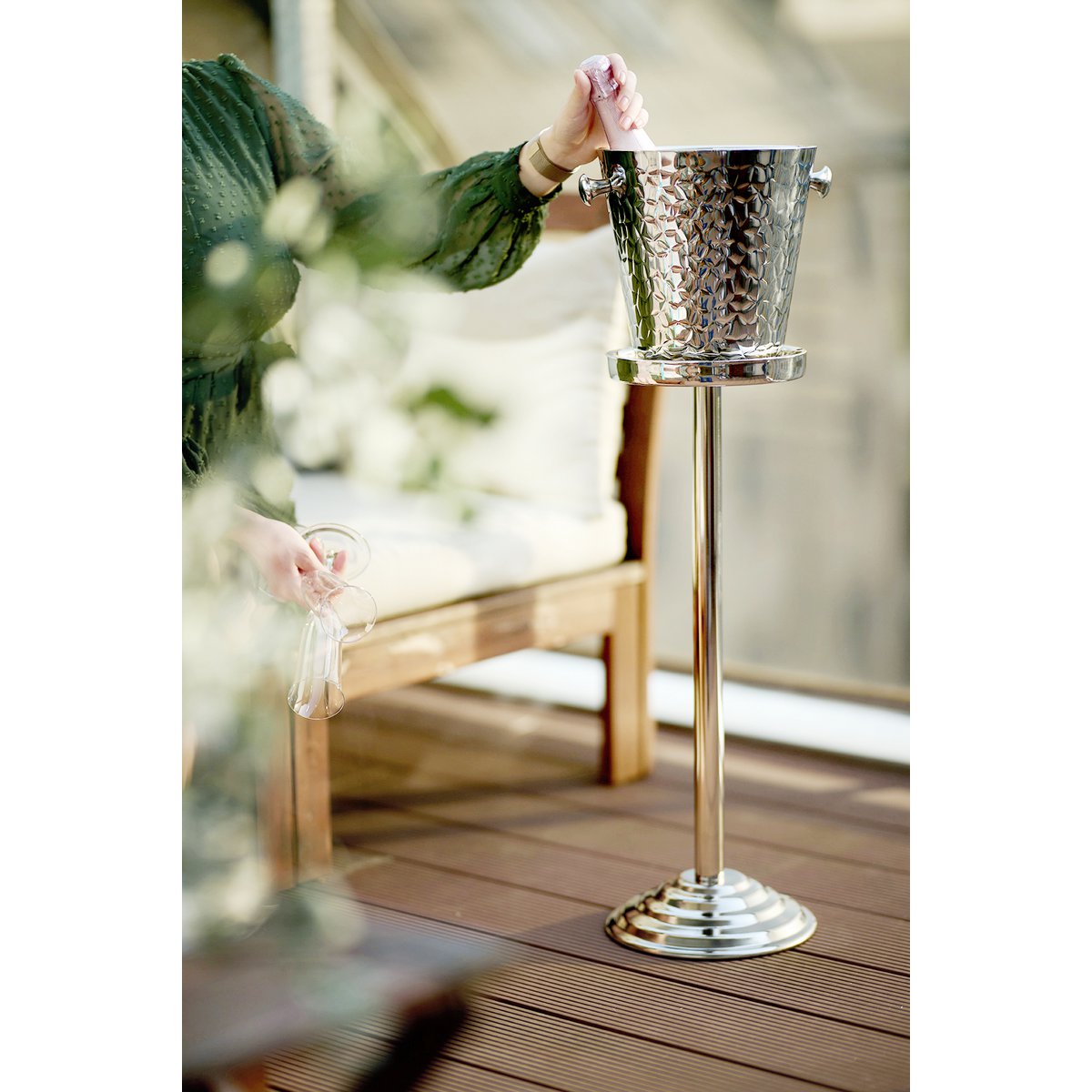 Sektkühlerständer, Ständer Olbia für Kühler