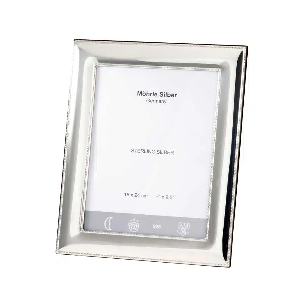 Bilderrahmen silberfarbener Kordelrand „230“