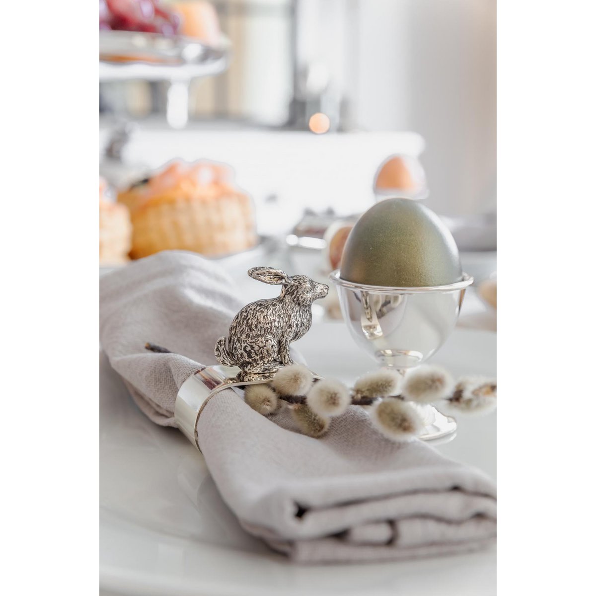 2er Set Serviettenring Hase