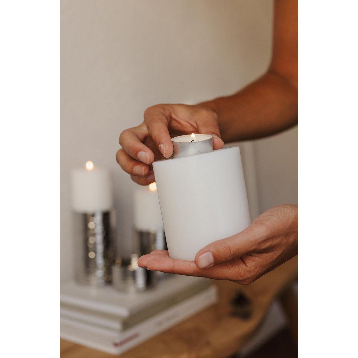 Dauerkerze Cornelius für Maxi-Teelicht