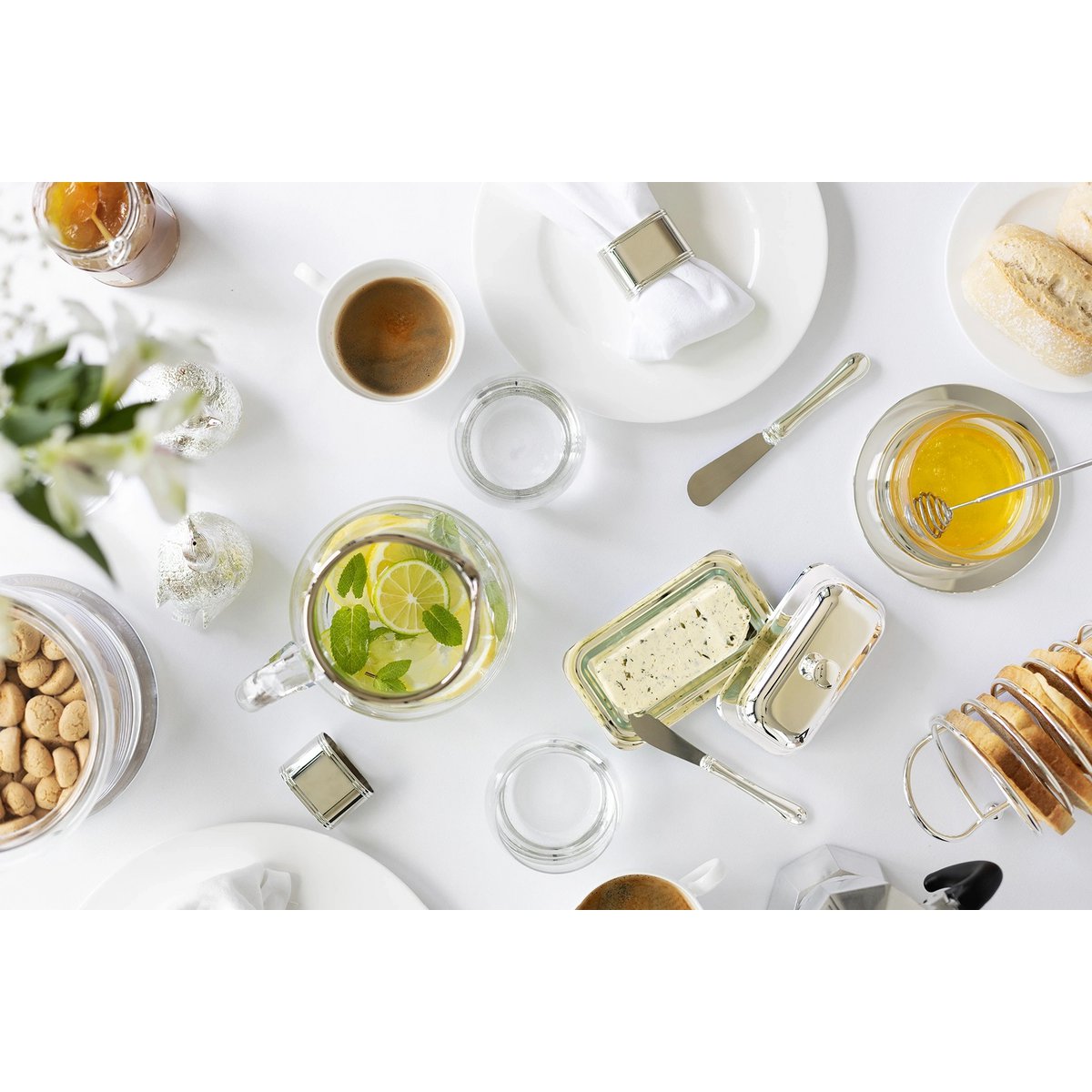 Butterdose Mary mit Messer (8x13 cm)