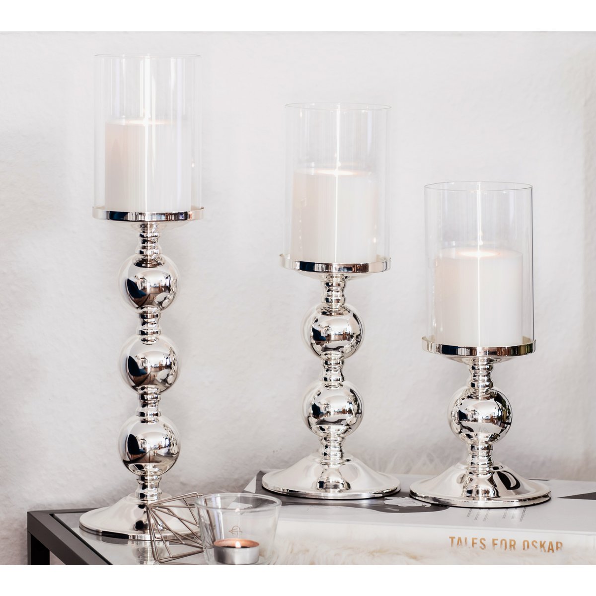 Kerzenständer Bamboo, H.43 cm