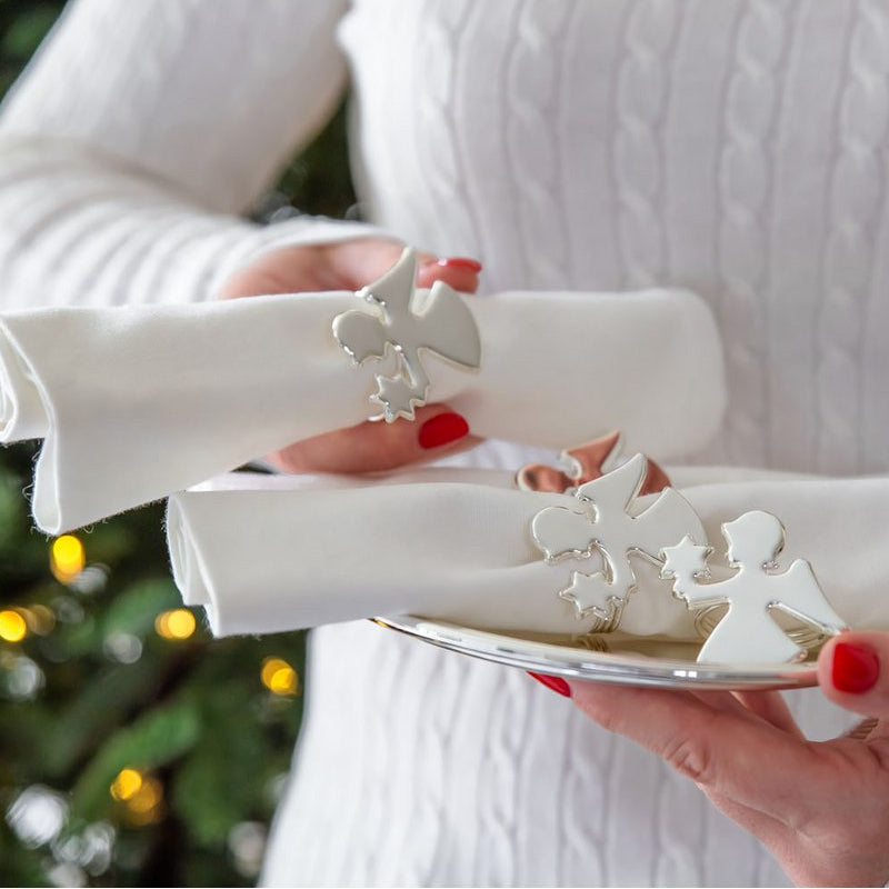 Serviettenringe Engel, 4er-Set