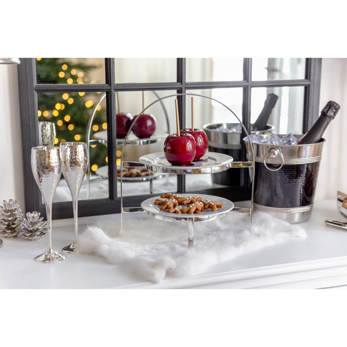 Kerzenständer Zapfen H 6 cm