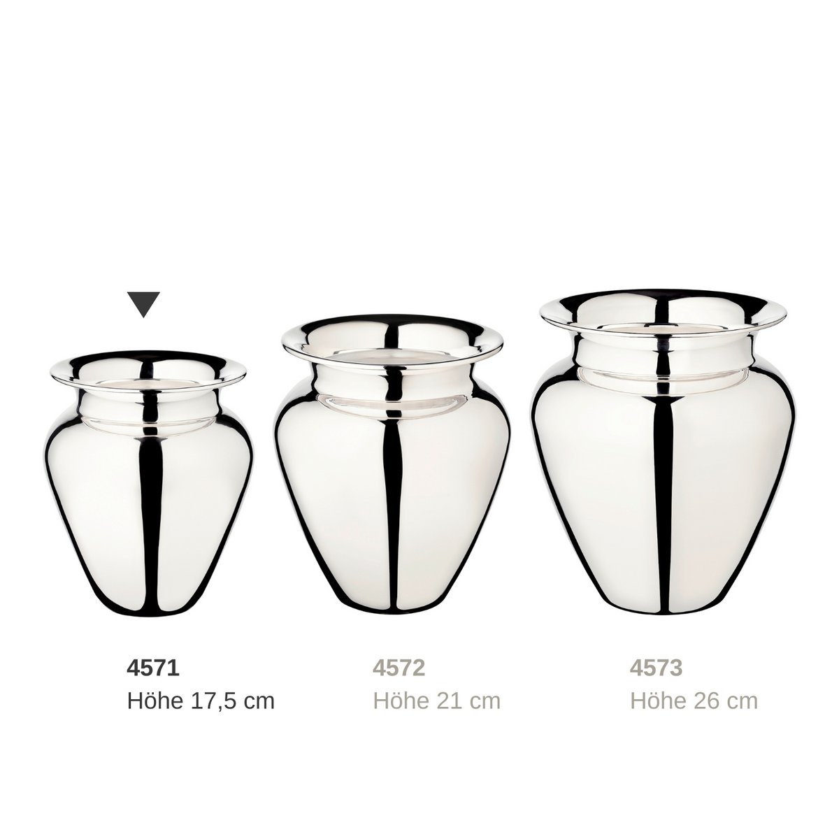 Vase Antonia, schwerversilbert