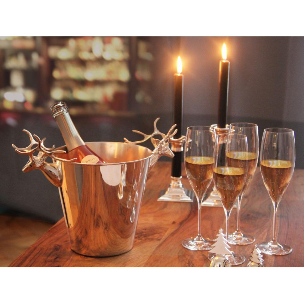 Flaschenkühler mit Elchkopf-Griffen