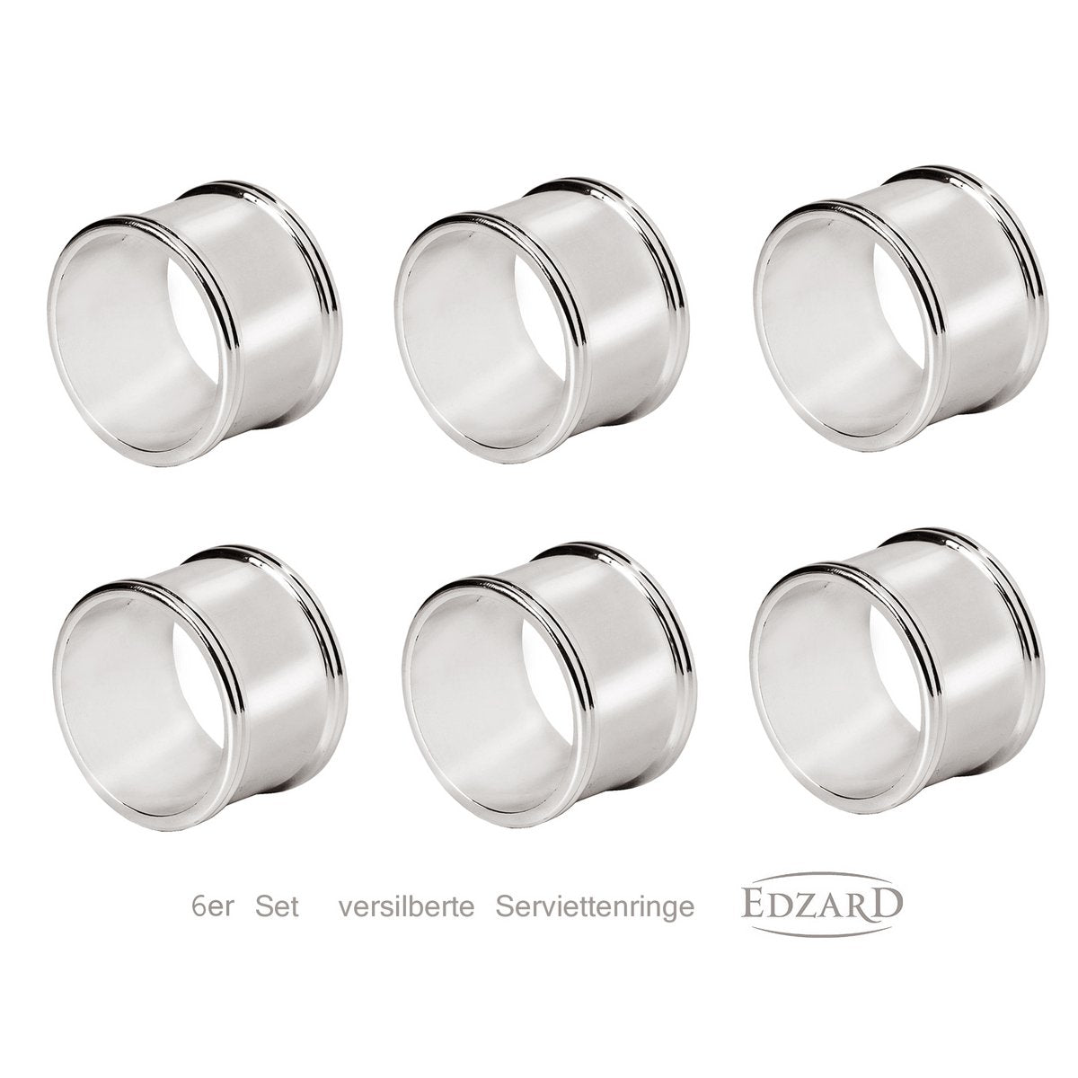 6er Set Serviettenringe Madrid