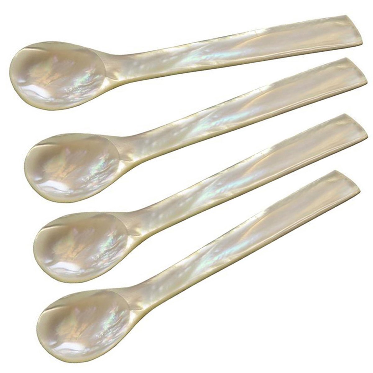 4er-Set Perlmuttlöffel (Kaviar- & Eierlöffel)