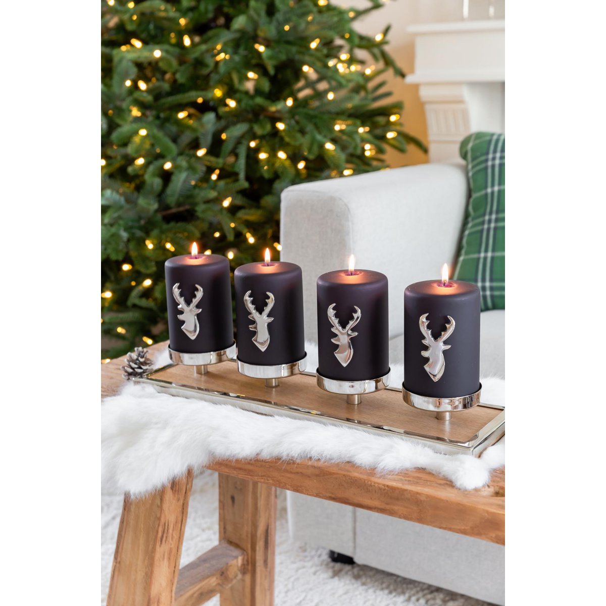 4er-Set Kerzenpin Risa (Höhe 7 cm)