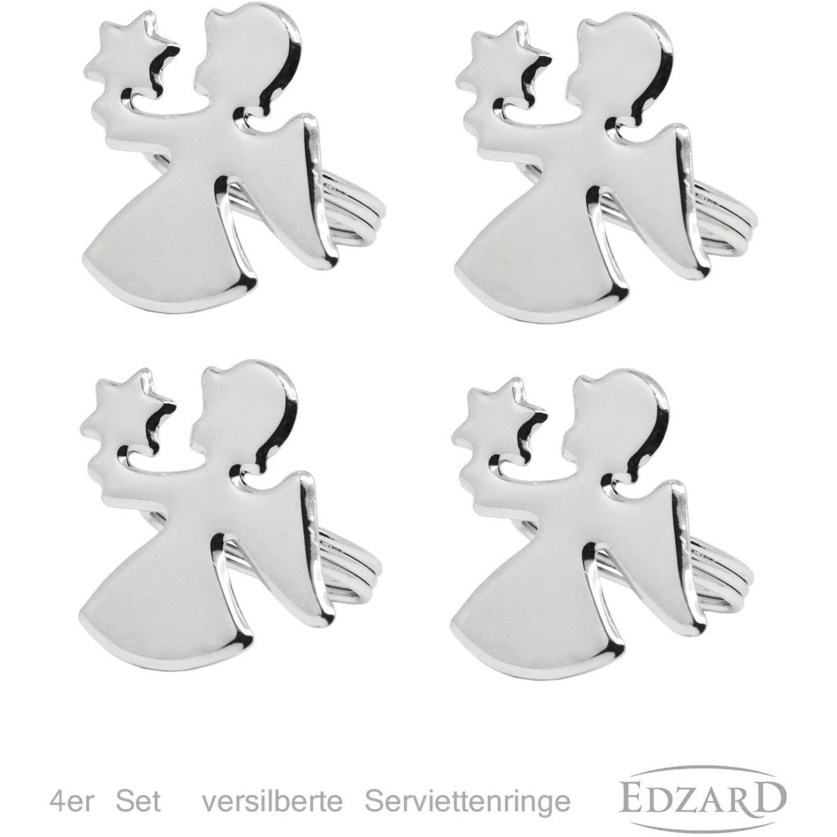 Serviettenringe Engel, 4er-Set