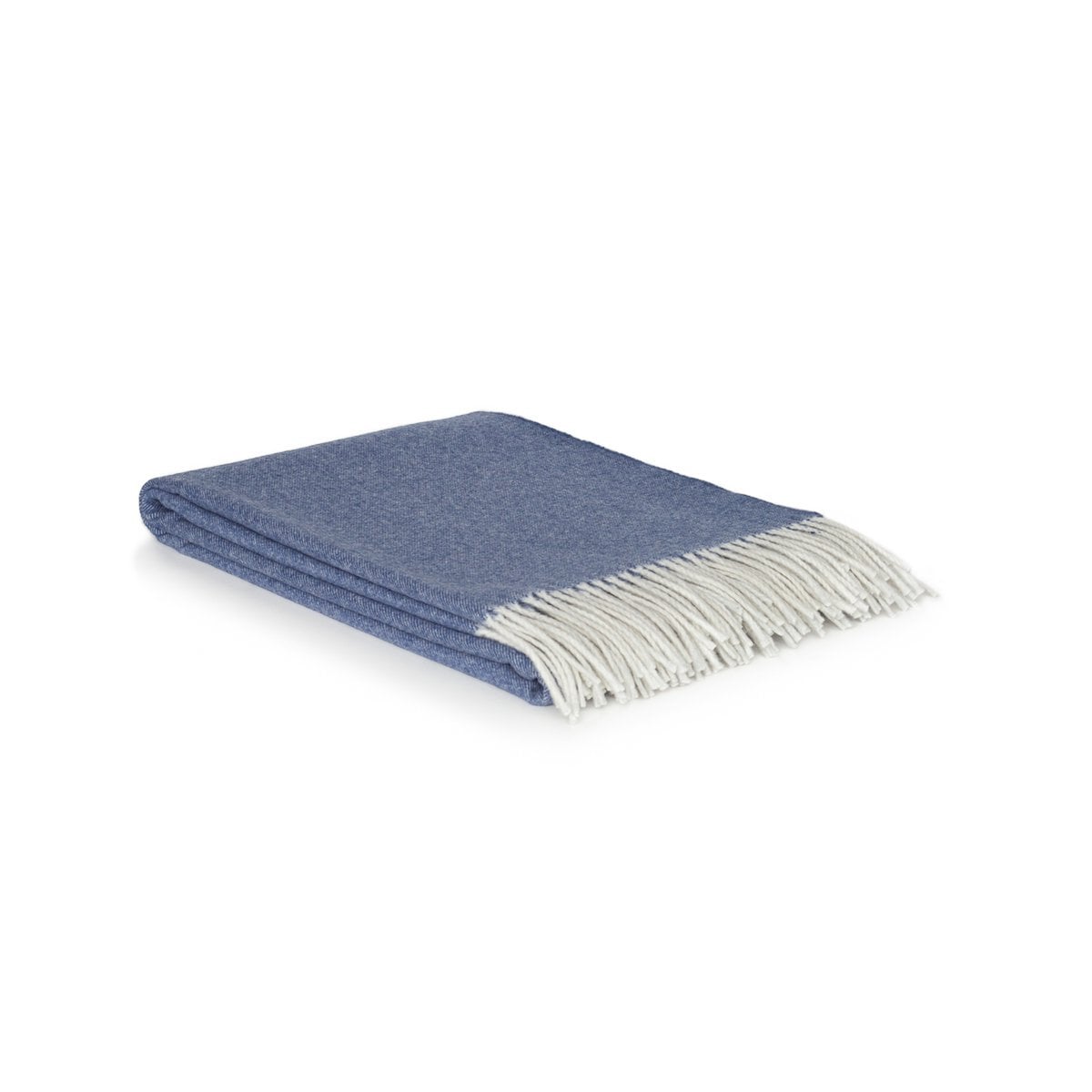 Merino Kaschmir Plaid Tibet blau