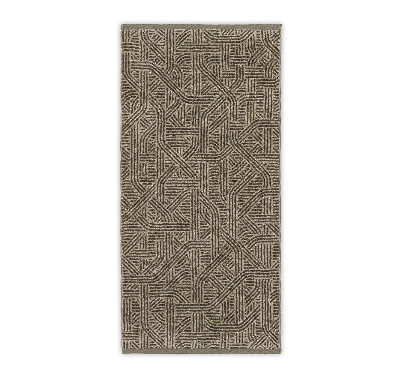 Frottiertuch Confusion in beige braun aus Leinen und Baumwolle von Leitner Leinen, erhältlich bei Rivera Interiors