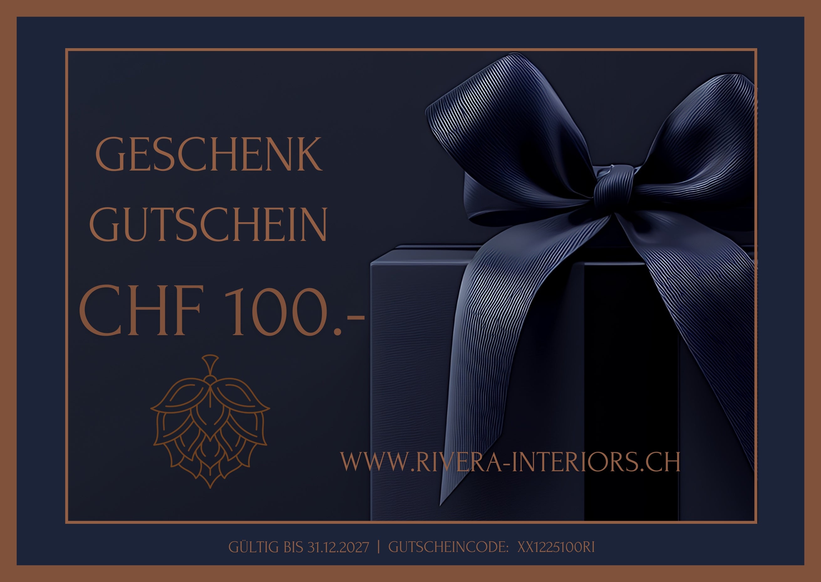 GESCHENKGUTSCHEIN RIVERA INTERIORS 100